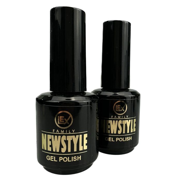 LEX NEW STYLE Top Ultra Shine - верхнє покриття для гель-лаку без липкості, 15ml
