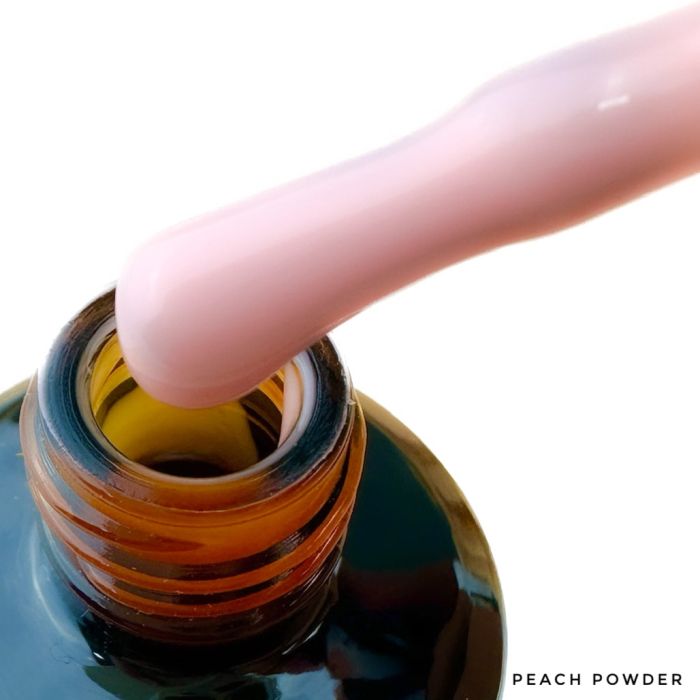 LEX NEW STYLE Rubber Base Peach Powder - база під гель-лак, 60g