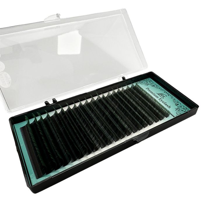 Вії LEX TWO TONE GREEN 20 lines 0.07 CC 7-8-9-10-11-12mm