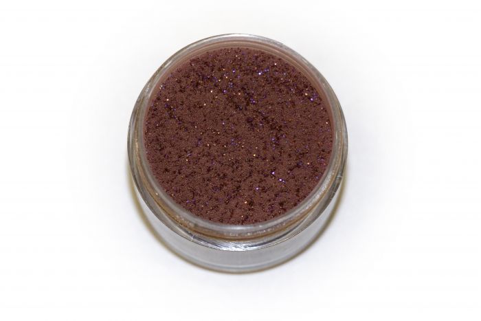Кольорова пудра для ліплення LEX Shine Dark Brown - мерехтлива з глітером, 7г