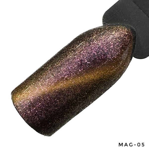 LED Gelelac NEXT MAGIC-05 - гель-лак подвійний пігментації котяче око, 10,5ml