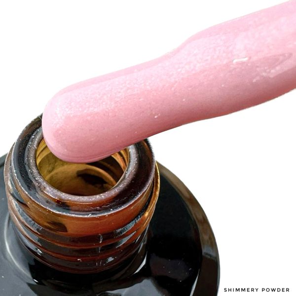 LEX NEW STYLE Rubber Base Shimmery Powder - база під гель-лак, 60g