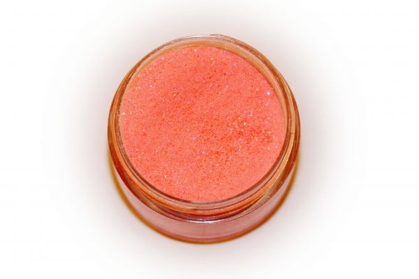 Кольорова пудра для ліплення LEX Shine Orange - мерехтлива з гліттером, 7г